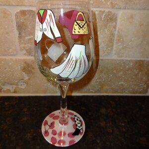 Lolita Fashionista Wine Glass with Recipe on the Bottom